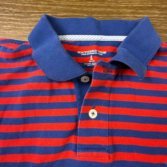 Boys Polo Shirt Bundle VINEYARD VINES and SOUTHERN TIDE 12-14, Preppy, Set of 2 - Picture 12 of 16